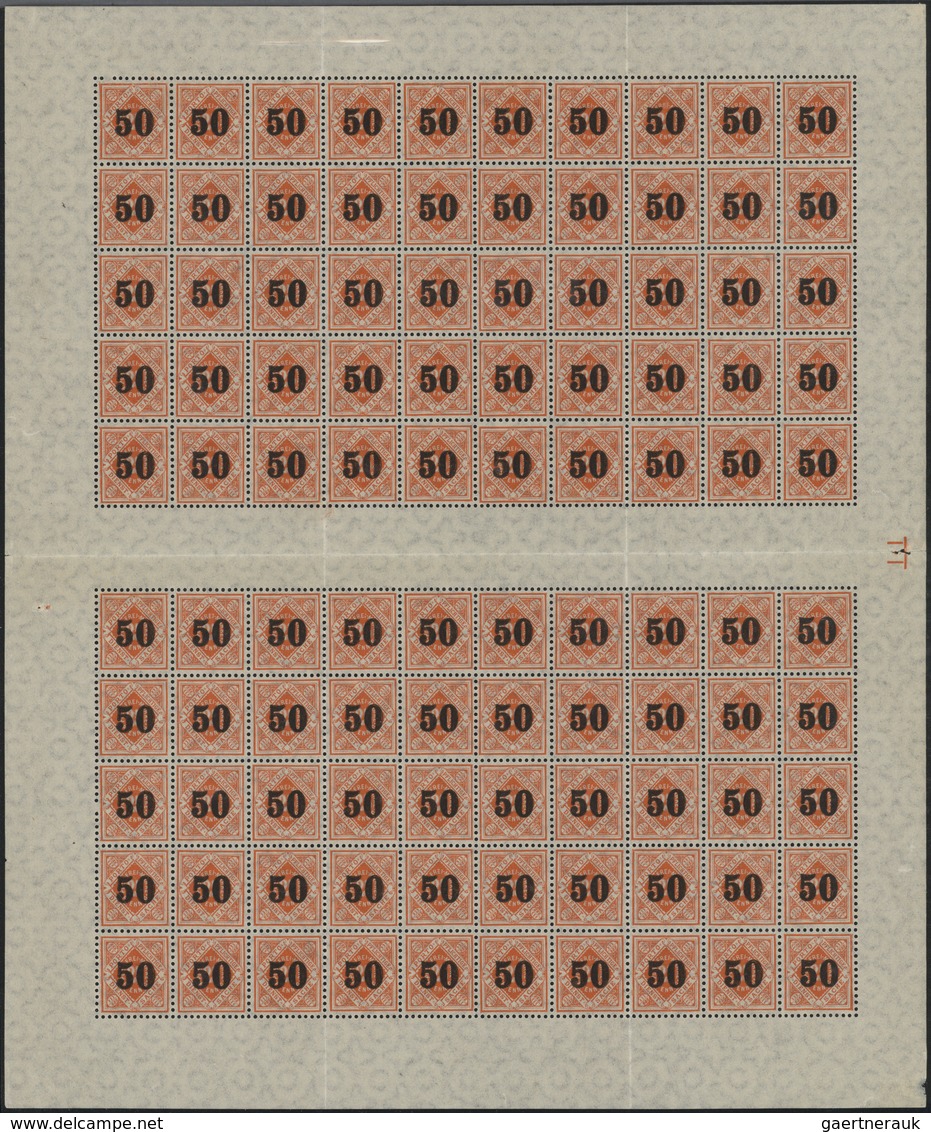 Württemberg - Marken Und Briefe: 1875/1920 Spezial-Sammlung ZWISCHENSTEGE Postfrisch, Ungebraucht Un - Other & Unclassified