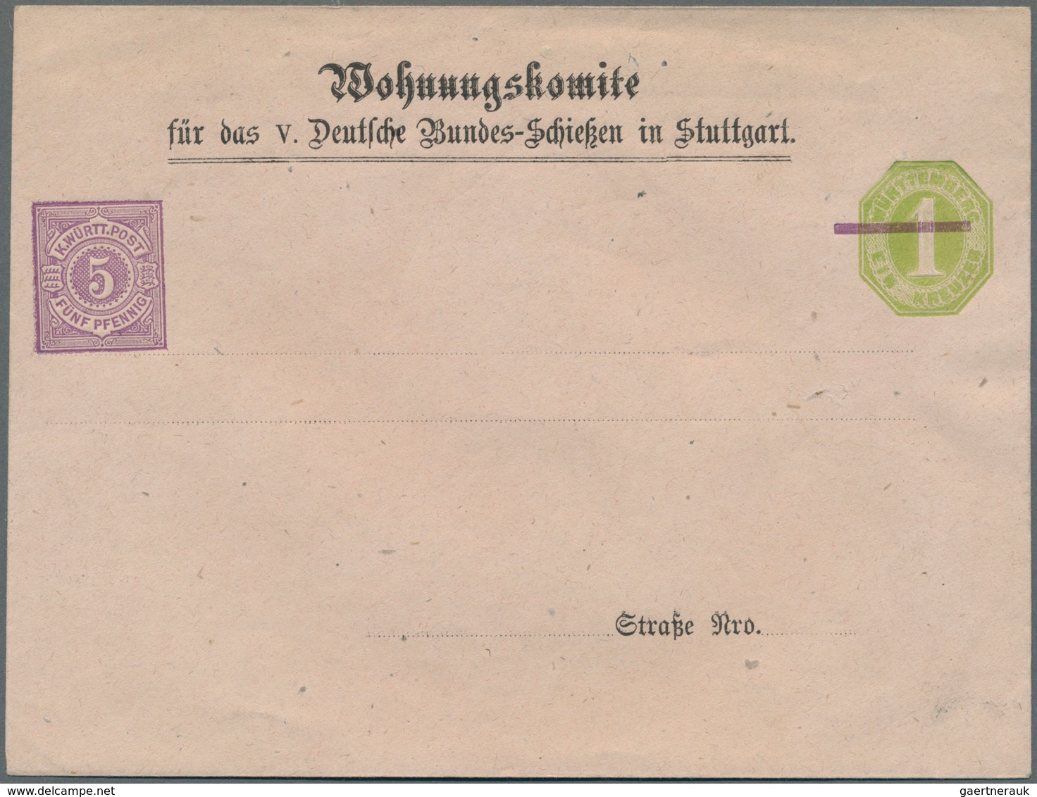 Württemberg - Ganzsachen: 1874/1906 (ca.), Partie Von Ca. 50 Gebrauchten Und Ungebrauchten Ganzsache - Sonstige & Ohne Zuordnung