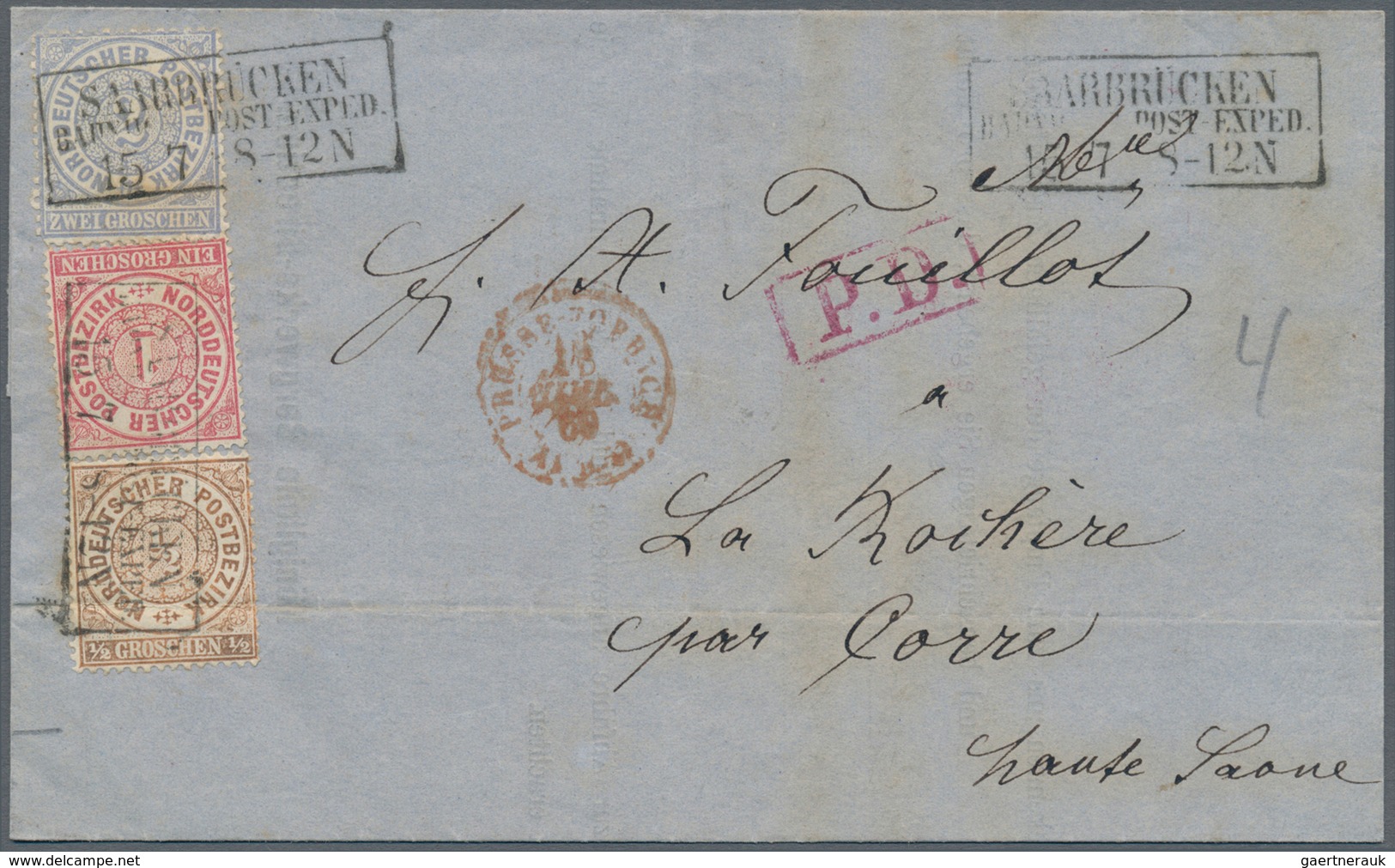 Norddeutscher Bund - Marken Und Briefe: 1868-1870: Kollektion Von 26 Briefen, Ganzsachen Und Zwei Po - Other & Unclassified