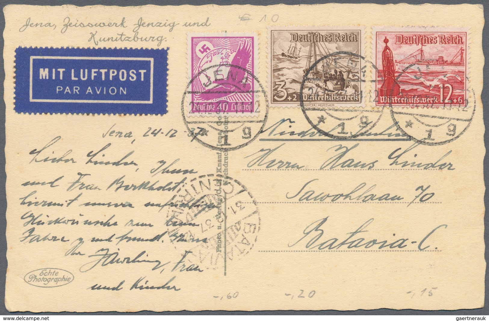 Deutsches Reich: 1863/1956, Kleiner Brief U. Kartenposten Mit Meist Deutschen Belegen Im Briefalbum - Collections
