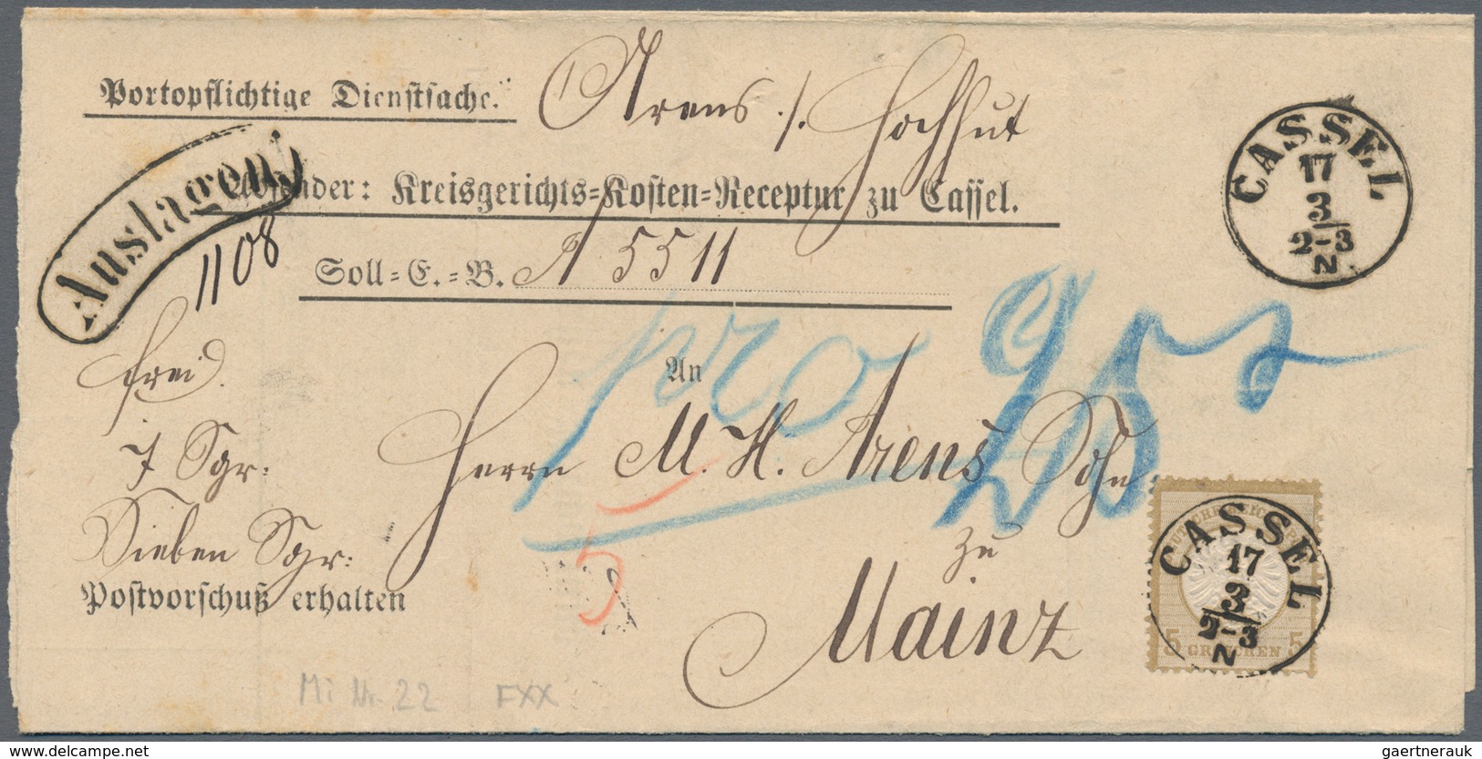 Deutsches Reich: 1863/1956, Kleiner Brief U. Kartenposten Mit Meist Deutschen Belegen Im Briefalbum - Collections