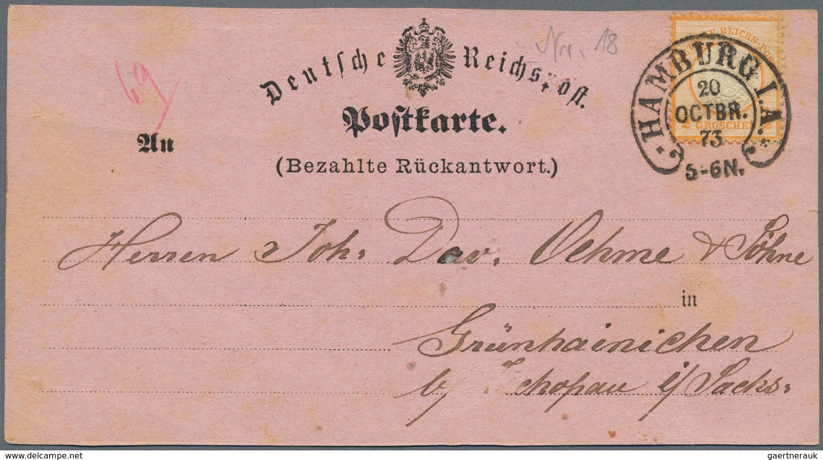 Deutsches Reich: 1872-1900, Nettes Lot Mit 75 Briefen Und Belegen Ab Brustschildern, Dabei Bessere S - Collections