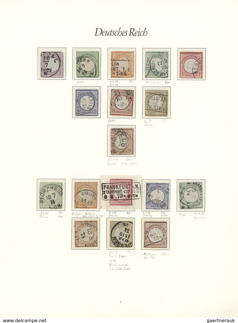 Deutsches Reich: 1872-1944, Sehr Gut Besetzte Weitgehend Vollständige Sammlung, Beginnend Mit Schöne - Collections