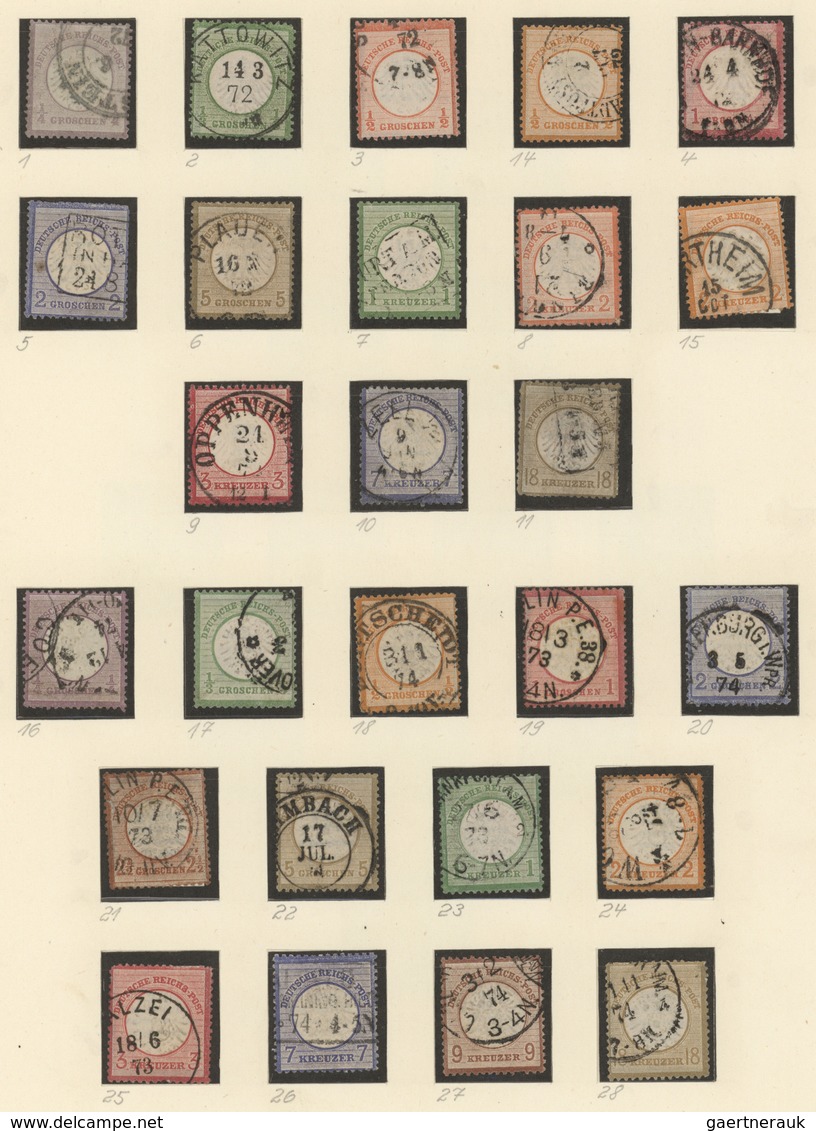 Deutsches Reich: 1872-1950, Partie Mit Teilsammlungen Ab Brustschildern (diese Komplett Z.T. Mängel) - Collections