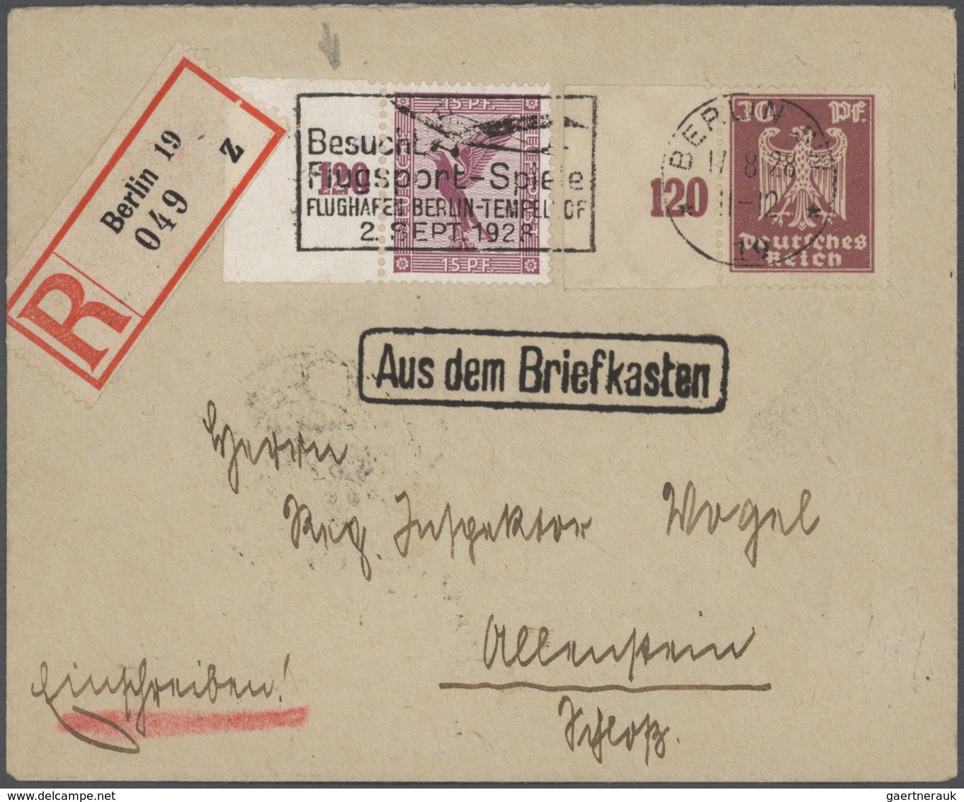Deutsches Reich: 1875-1944, Großer Karton Mit Vielen Hundert Briefen, Belegen Und Ganzsachen, Dabei - Collections