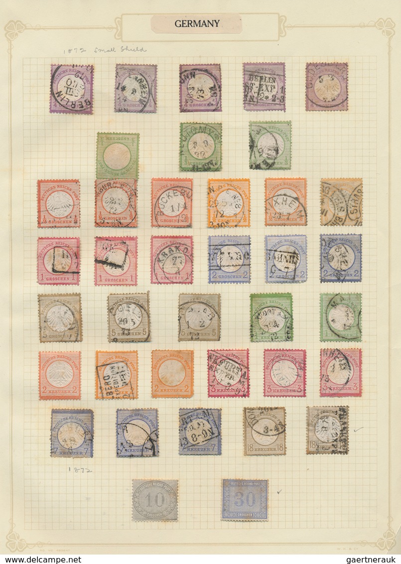 Deutsches Reich - Brustschild: 1872/1874, Sammlung Mit über 80 Ungebrauchten Und Gestempelten Werten - Covers & Documents