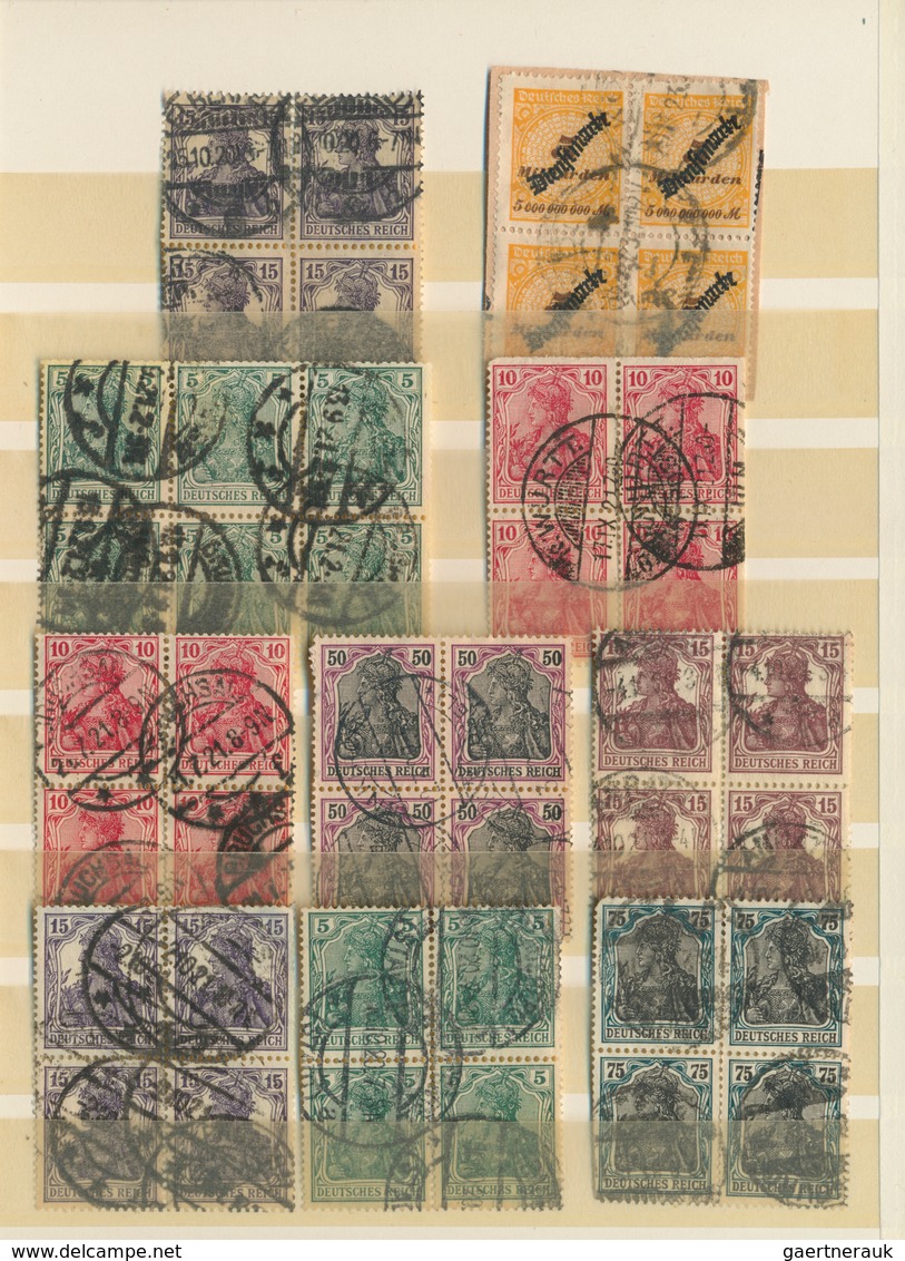 Deutsches Reich - Inflation: 1911/1923, Geststempelte Spezial-Sammlungspartie Von über 100 Einheiten - Unused Stamps