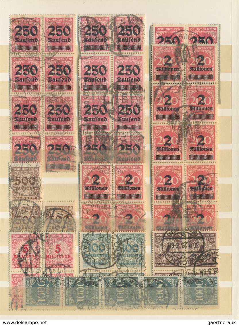 Deutsches Reich - Inflation: 1911/1923, Geststempelte Spezial-Sammlungspartie Von über 100 Einheiten - Unused Stamps