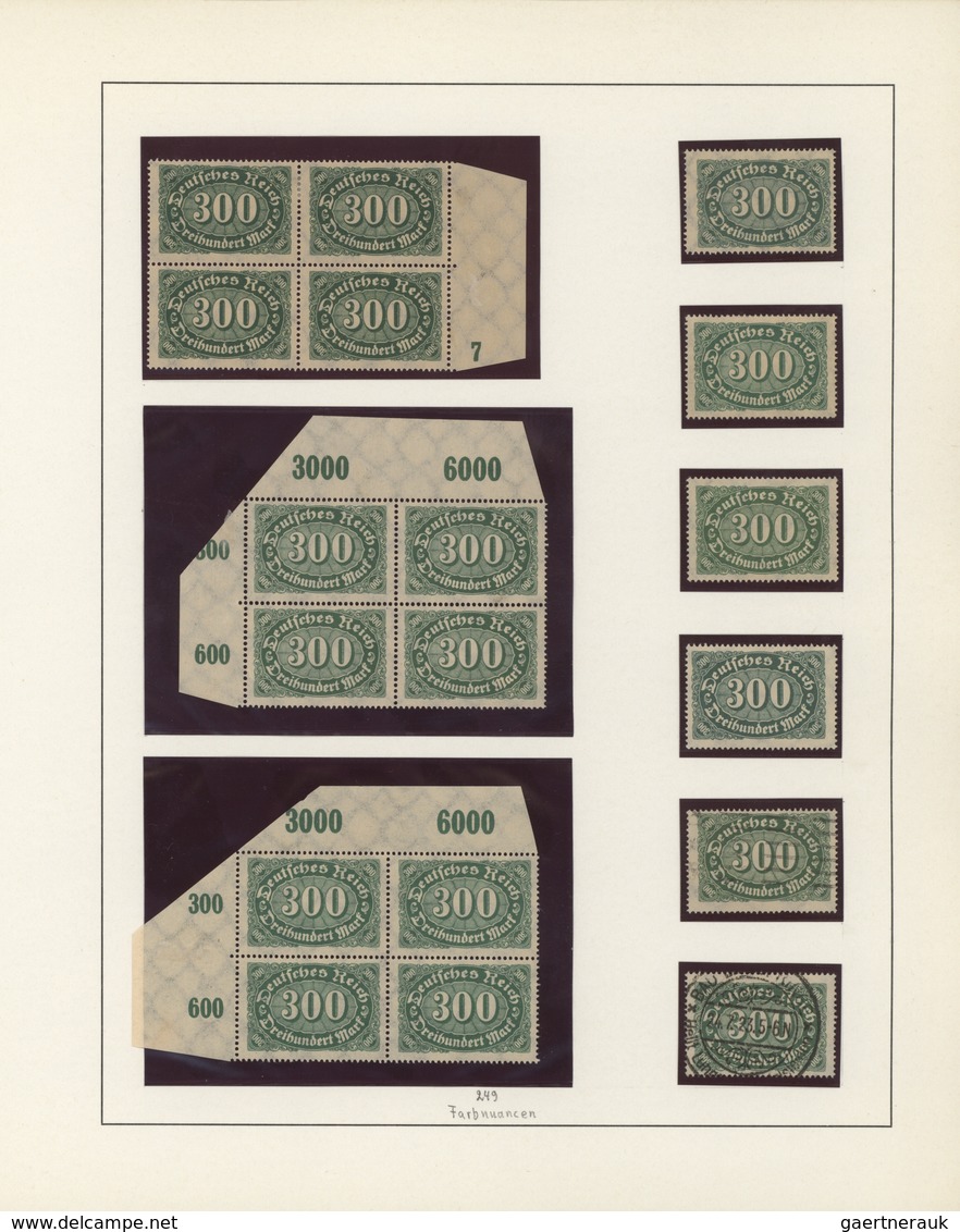 Deutsches Reich - Inflation: 1920/23, meist postfrische Spezialsammlung in 4 Ringbindern mit zahlrei