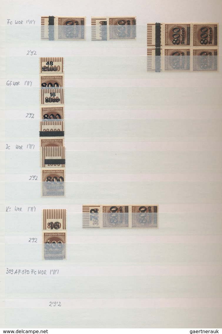 Deutsches Reich - Inflation: 1921/1923, Bestand In Drei Steckbüchern Mit Schwerpunkt Bei Den Ca. 230 - Neufs