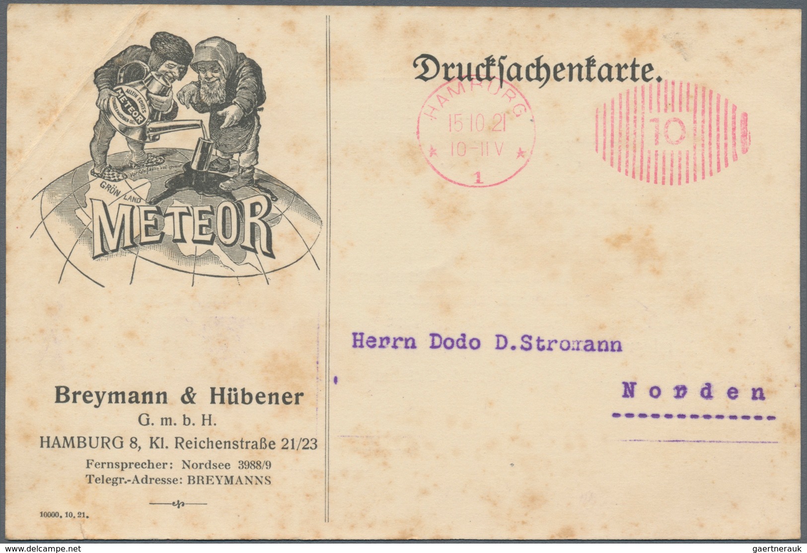 Deutsches Reich - Inflation: 1921-1923, Freistempel, sortenreiche Partie mit geschätzt über 500 Bele