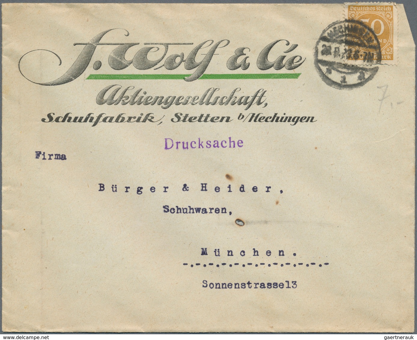 Deutsches Reich - Inflation: 1921-1923, Partie Mit über 350 Briefen Und Belegen, Dabei Viele Untersc - Neufs