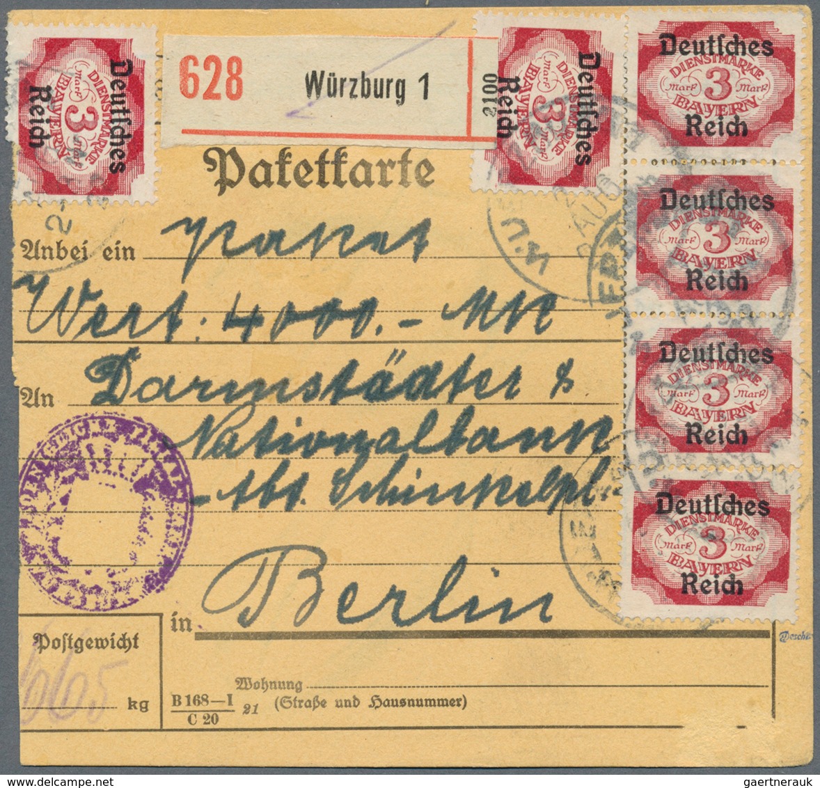 Deutsches Reich - Inflation: 1921-1923, Partie Mit über 350 Briefen Und Belegen, Dabei Viele Untersc - Neufs