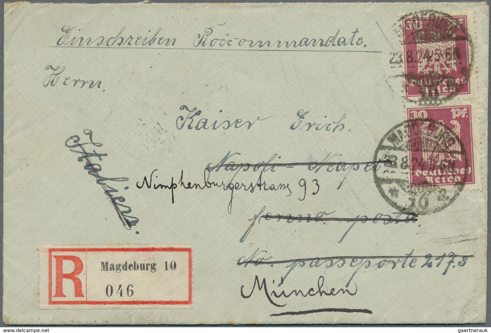 Deutsches Reich - Weimar: 1923-1932, Schöne Partie Mit 120 Zumeist Besseren Briefen Und Belegen, Dab - Lettres & Documents