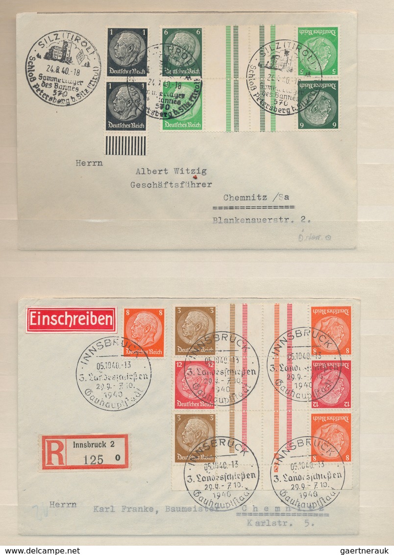 Deutsches Reich - 3. Reich: 1915-1945 Ca.: Kollektion Von 75 Briefen, Postkarten, Ansichts- Und Prop - Oblitérés