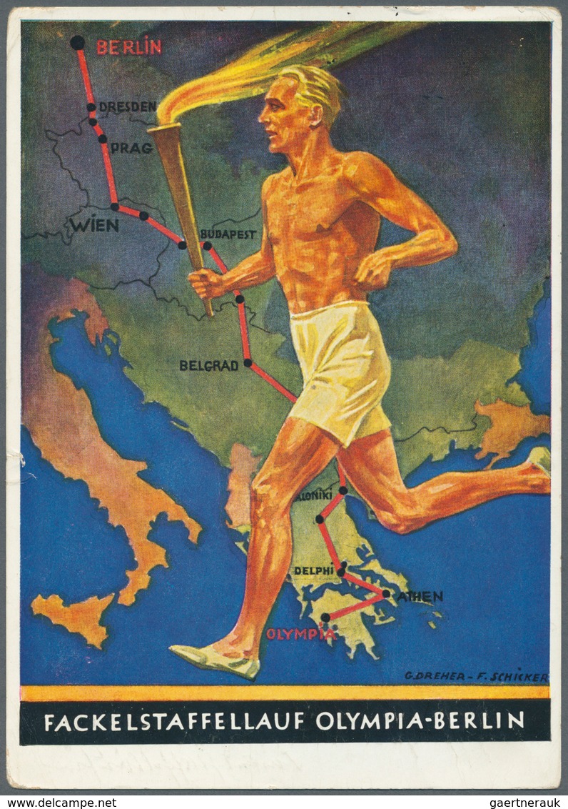 Deutsches Reich - 3. Reich: 1933/1945 (ca.), Sammlung "Geschichte Des 3. Reiches", Dabei Frühe Maxim - Oblitérés