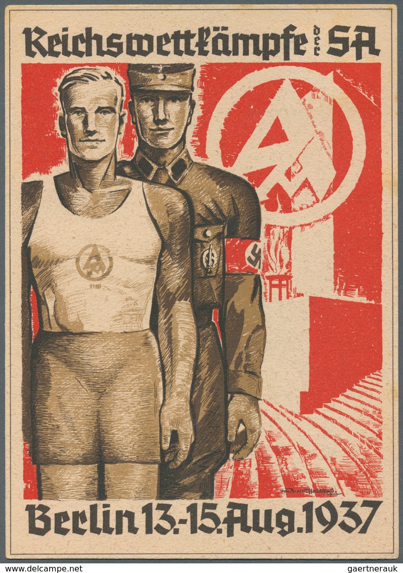 Deutsches Reich - 3. Reich: 1933/1945 (ca.), Sammlung "Geschichte des 3. Reiches", dabei frühe Maxim