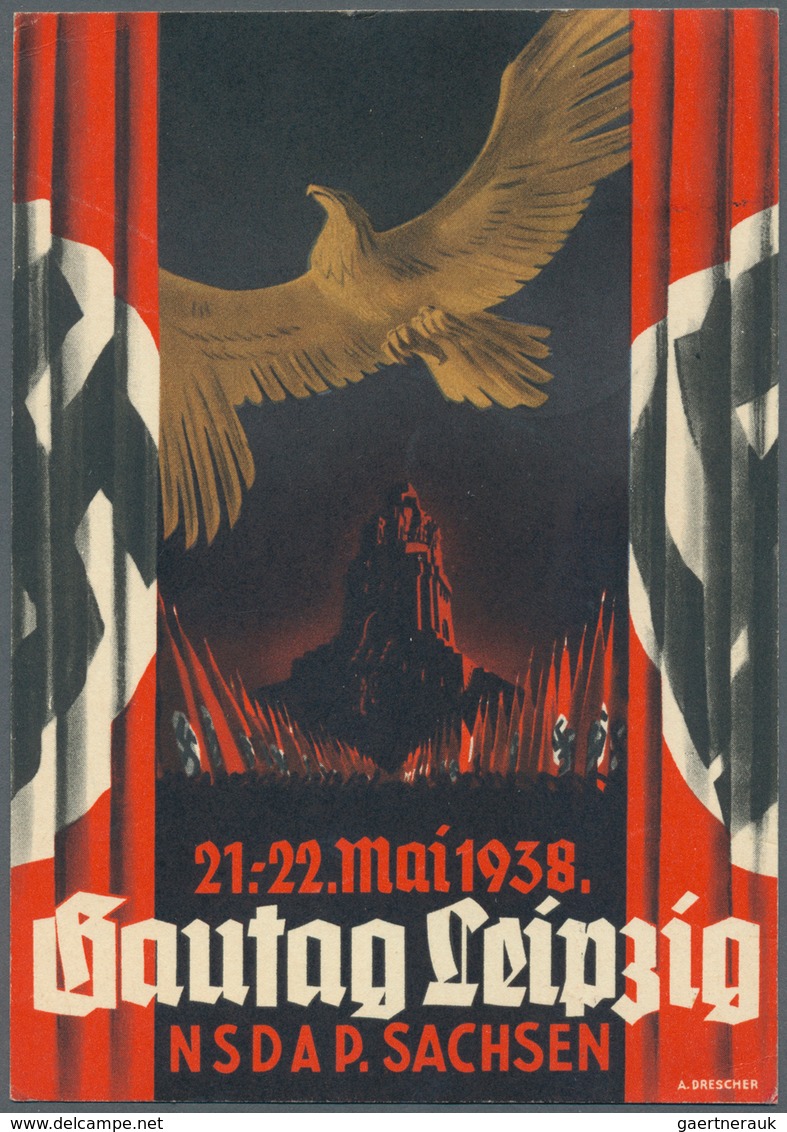 Deutsches Reich - 3. Reich: 1933/1945 (ca.), Sammlung "Geschichte des 3. Reiches", dabei frühe Maxim