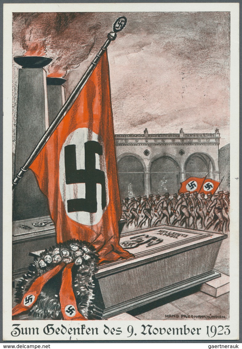 Deutsches Reich - 3. Reich: 1933/1945 (ca.), Sammlung "Geschichte des 3. Reiches", dabei frühe Maxim