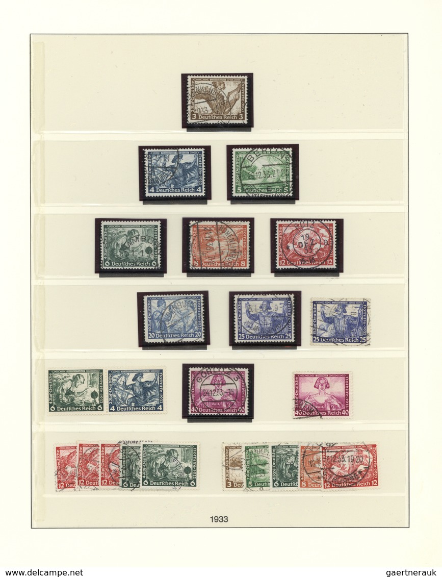 Deutsches Reich - 3. Reich: 1933/1945, Bis Auf Block 2 Augenscheinlich In Den Hauptnummer Bis Einsch - Used Stamps