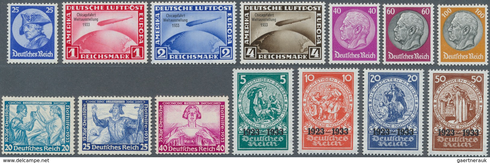 Deutsches Reich - 3. Reich: 1933/1945, In Hauptnummern Komplette, Postfrische Sammlung Mit Allen Blo - Used Stamps