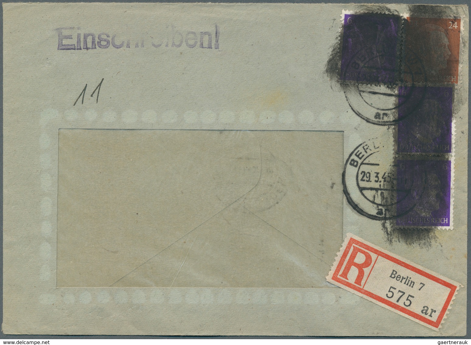 Deutsches Reich - 3. Reich: 1933-1945, Posten Mit Rund 450 Briefen Und Belegen, Dabei Flugpost, Dien - Oblitérés