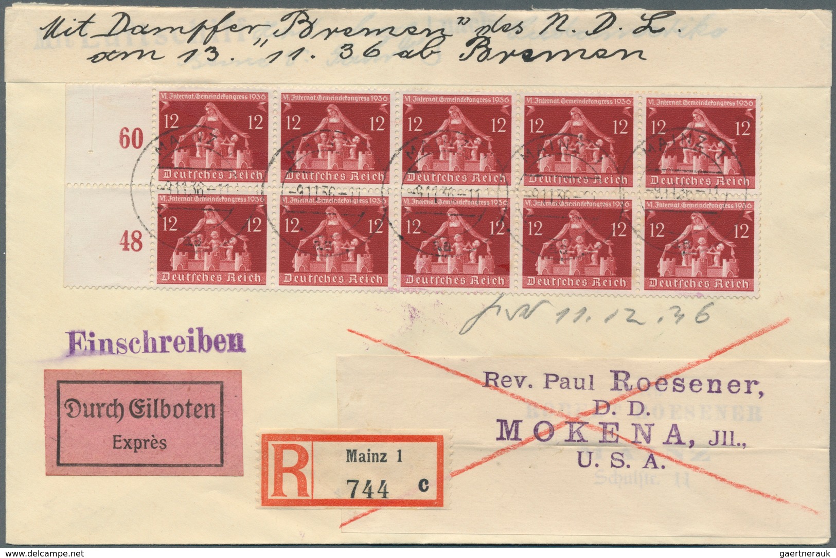 Deutsches Reich - 3. Reich: 1933-1945, Posten mit rund 450 Briefen und Belegen, dabei Flugpost, Dien