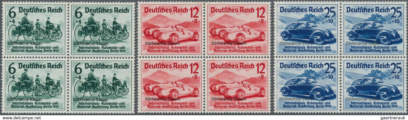 Deutsches Reich - 3. Reich: 1934/1939, Kleines Lot Mit Flugpost 1934 (MiNr. 529/39) Ungebraucht Mit - Used Stamps