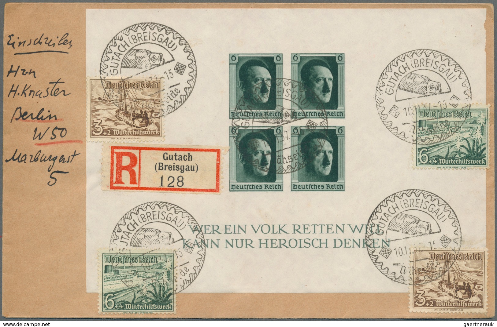 Deutsches Reich - 3. Reich: 1934/1944, Lot Von 13 Briefen Und Karten (einmal Feldpost), Dabei Nette - Used Stamps