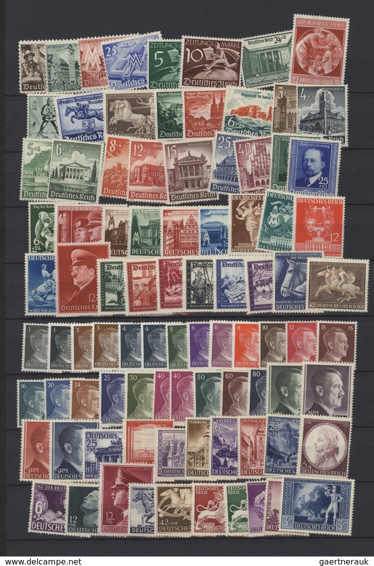 Deutsches Reich - 3. Reich: 1938/1945, Komplette Postfrische Sammlung Der "Ostmark"-Ausgaben MiNr. 6 - Gebraucht