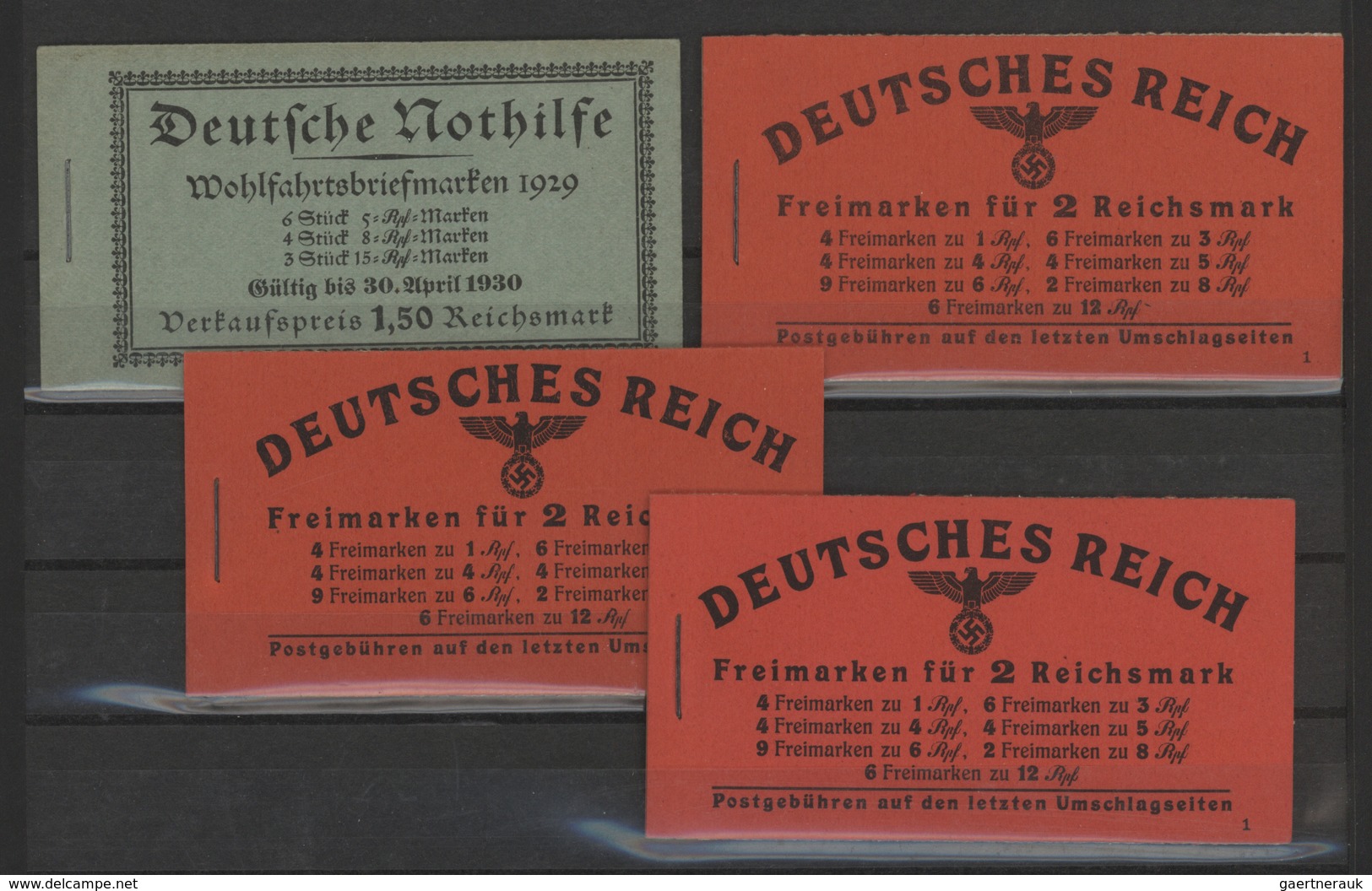 Deutsches Reich - Markenheftchen: 1929/1941, Postfrische Zusammenstellung Von MH, MHB Und Zusammendr - Markenheftchen