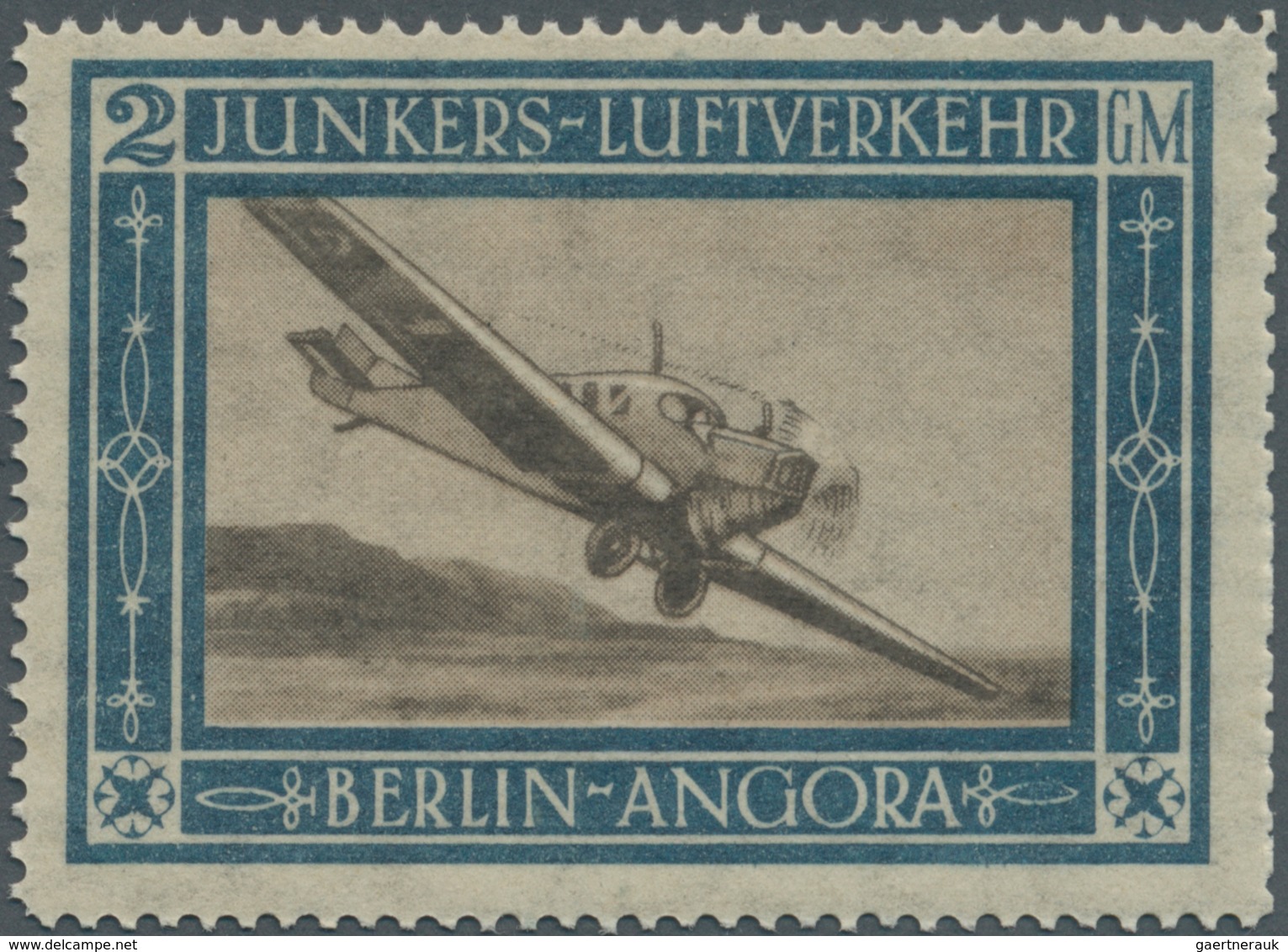 Deutsches Reich - Halbamtliche Flugmarken: 1924/1933, Lot Mit Zwei Marken: 2 GM Junkers-Marke 1924 P - Luft- Und Zeppelinpost