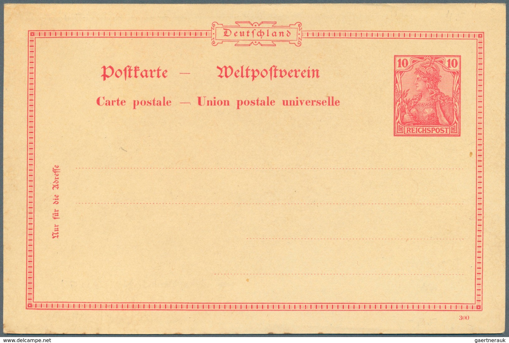 Deutsches Reich - Ganzsachen: 1872/1922. Interessante Sammlung Von 72 Stücken, Meist Postkarten, Ink - Other & Unclassified