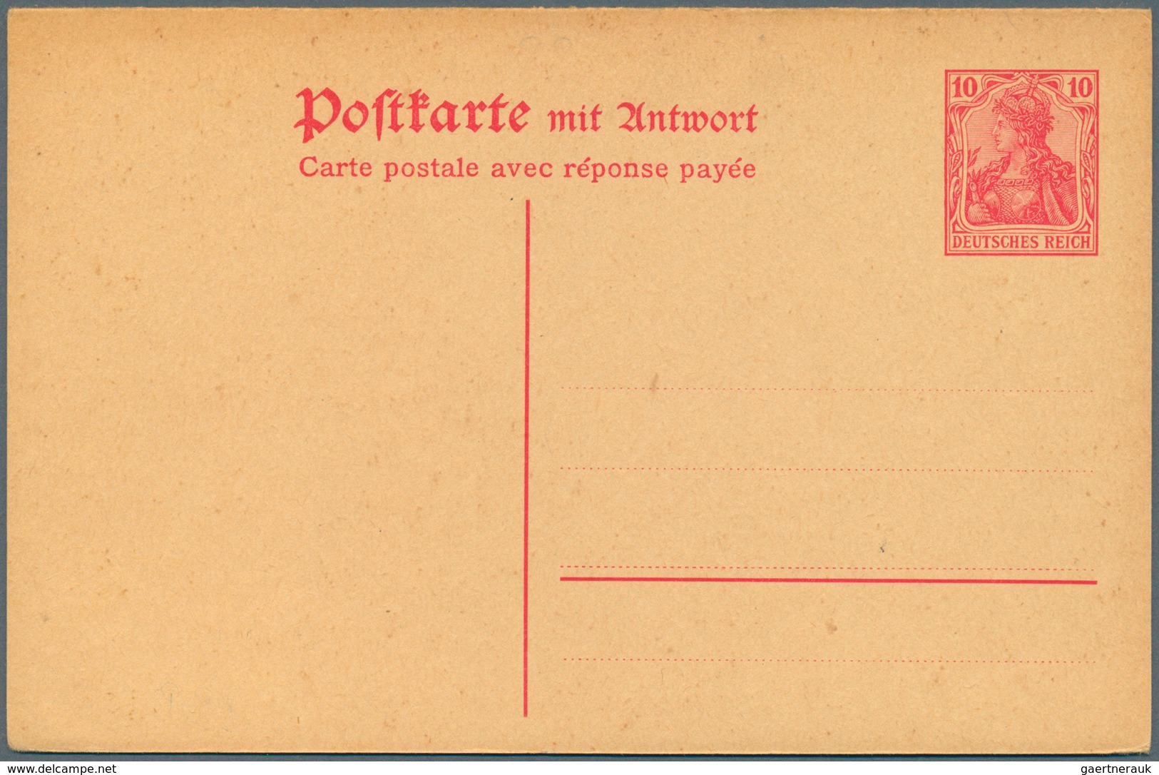 Deutsches Reich - Ganzsachen: 1872/1922. Interessante Sammlung von 72 Stücken, meist Postkarten, ink