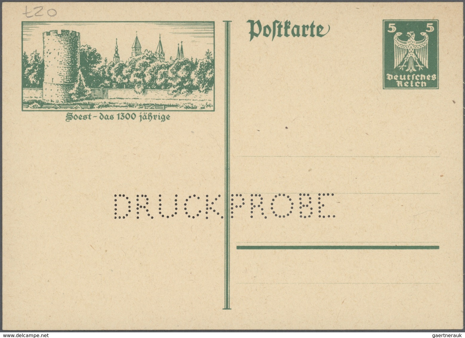 Deutsches Reich - Ganzsachen: 1875/1932, Umfangreiche, Ungebrauchte Und Gebrauchte Ganzsachenkarten- - Altri & Non Classificati