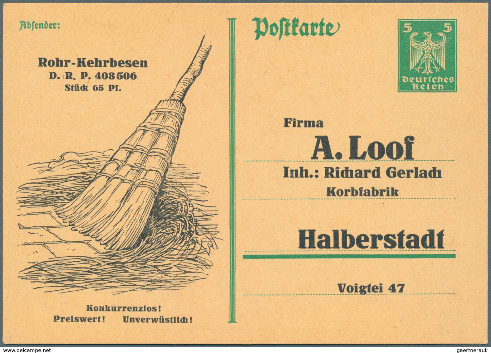 Deutsches Reich - Ganzsachen: 1921/1925, Posten von 572 Privat-Postkarten aus PP 50 bis PP 81, ungeb