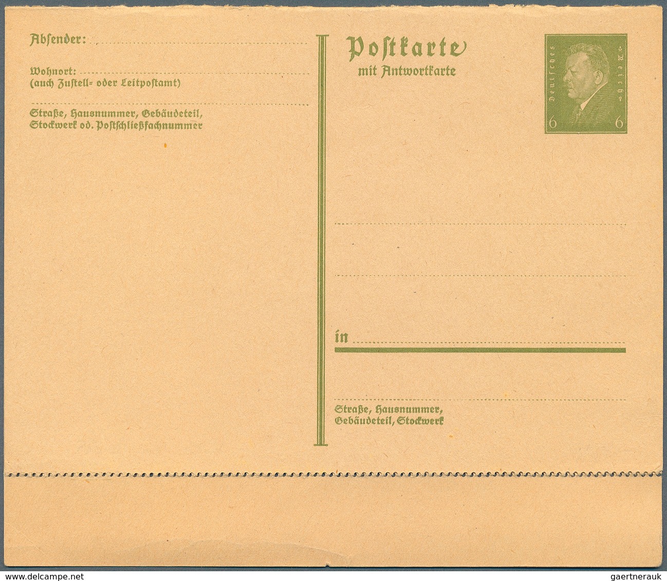 Deutsches Reich - Ganzsachen: 1925/1945. Interessante Sammlung von 91 Postkarten, gebraucht und/oder