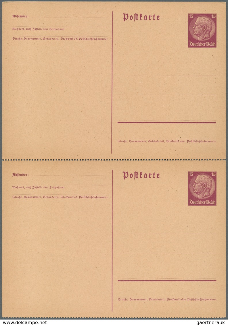 Deutsches Reich - Ganzsachen: 1933/1944, Saubere Sammlung Mit Ca.210 Meist Ungebrauchten Ganzsachen - Autres & Non Classés