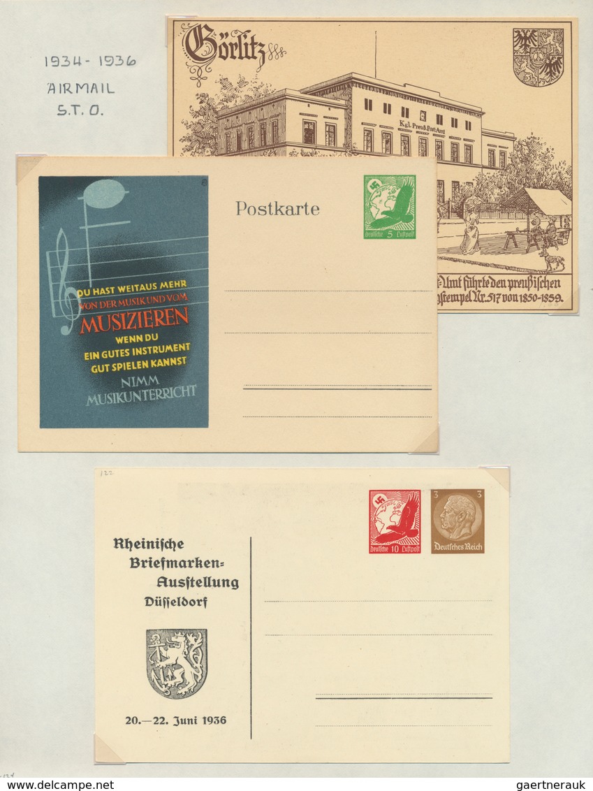 Deutsches Reich - Ganzsachen: 1933/1944, Saubere Sammlung Mit Ca.210 Meist Ungebrauchten Ganzsachen - Autres & Non Classés