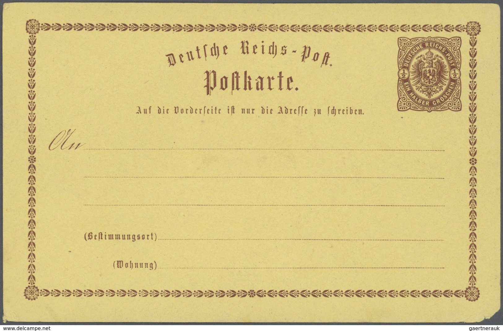 Deutsches Reich - Privatganzsachen: 1874/1914, Umfangreiche, Ungebrauchte Und Gebrauchte Sammlung "P - Autres & Non Classés