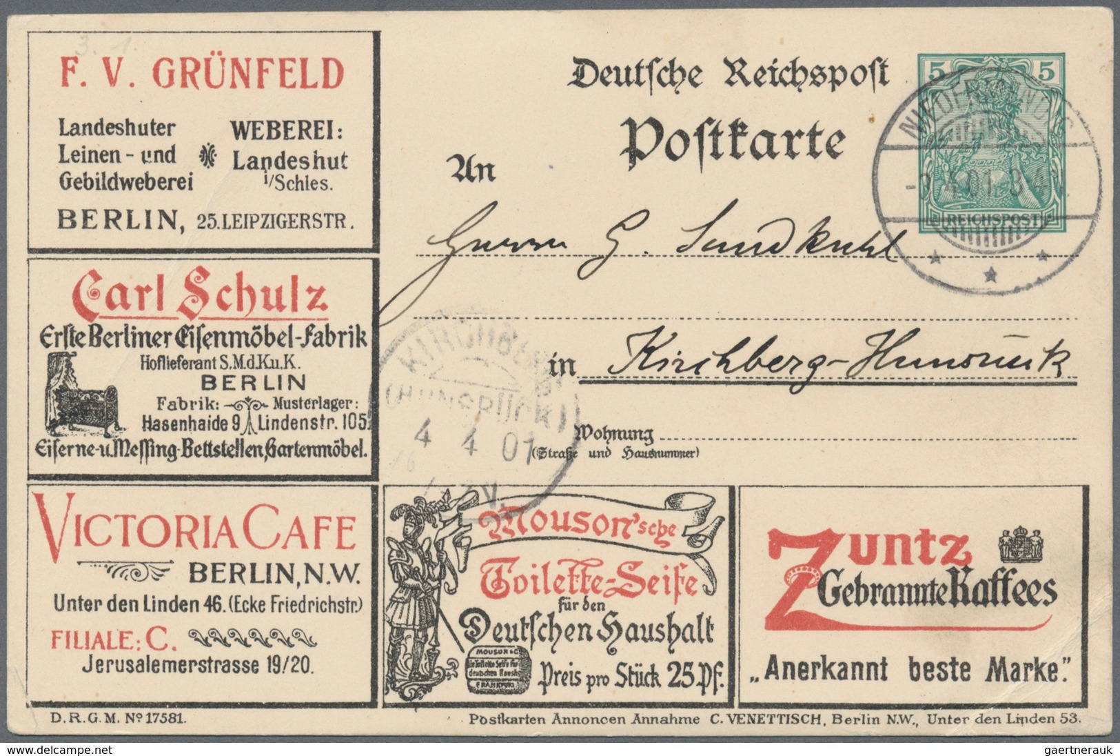 Deutsches Reich - Privatganzsachen: 1900/1944, Ca. 110 Privatganzsachen-Karten Bzw. Umschläge/Streif - Other & Unclassified
