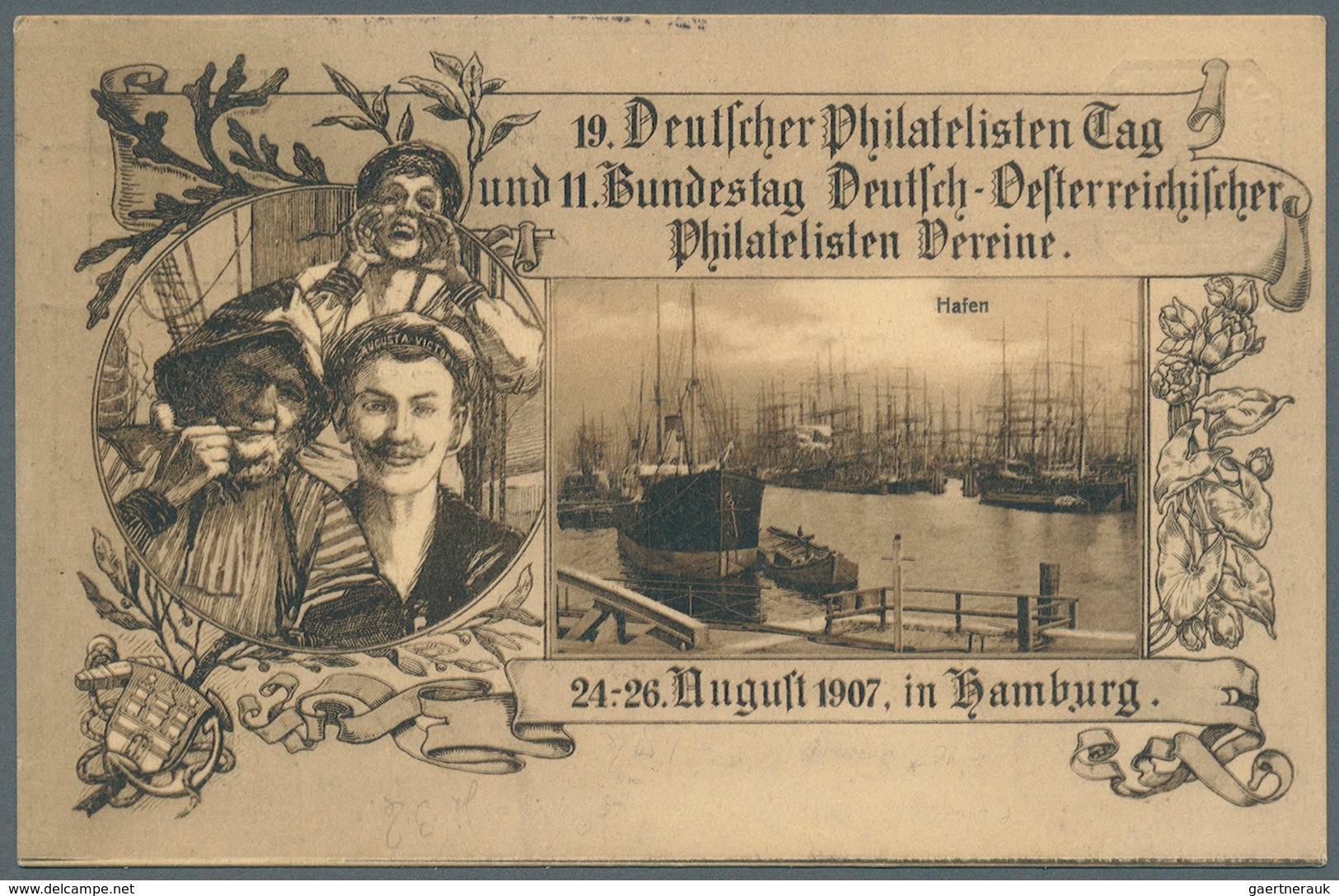 Deutsches Reich - Privatganzsachen: 1907, Lot Von 23 Privat-Postkarten 5 Pf Germania "19. Dt. Philat - Sonstige & Ohne Zuordnung