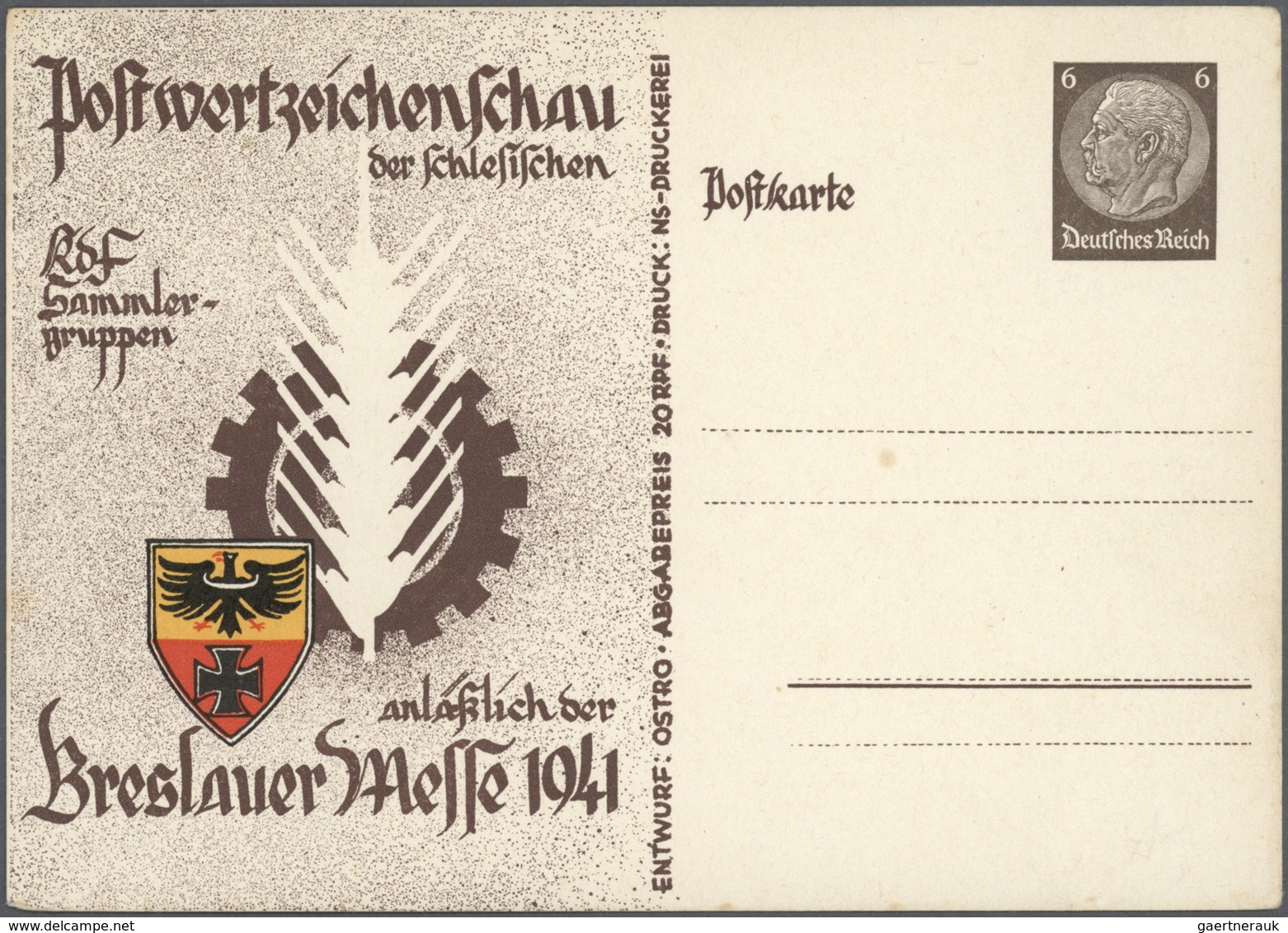 Deutsches Reich - Privatganzsachen: 1933/1942, sehr umfangreiche, ungebrauchte und gebrauchte (bzw.