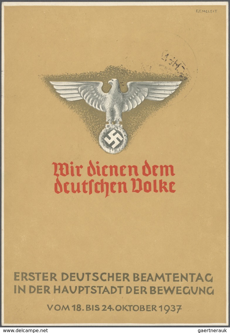 Deutsches Reich - Privatganzsachen: 1933/1942, sehr umfangreiche, ungebrauchte und gebrauchte (bzw.