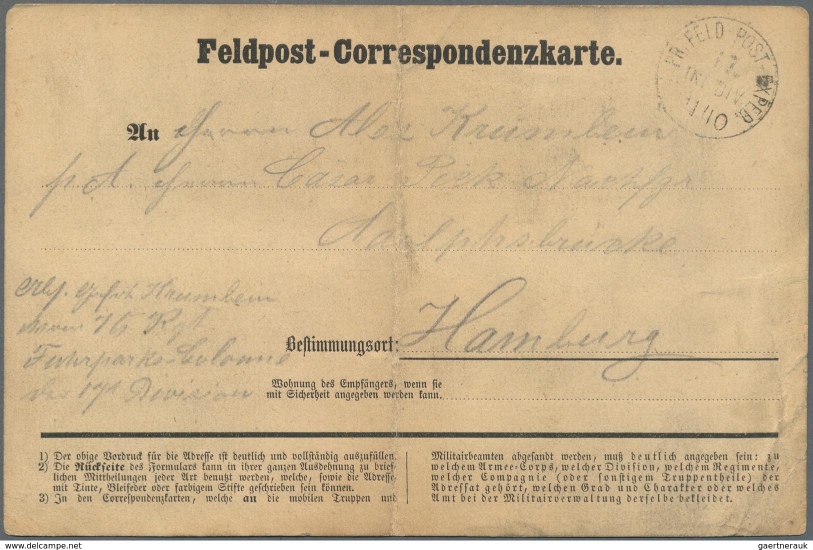 Feldpost 1. Weltkrieg: 1870/1947 (ca.), Feldpost/Kriegsgefangenenpost, Vielseitiges Lot Von 44 Brief - Other & Unclassified