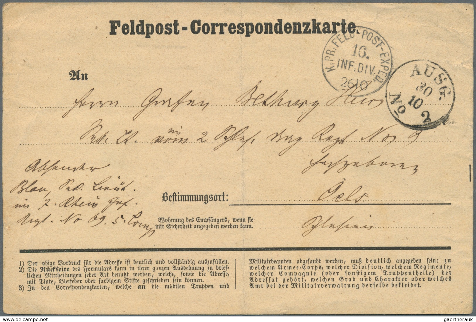 Feldpost 1. Weltkrieg: 1870/1947 (ca.), Feldpost/Kriegsgefangenenpost, Vielseitiges Lot Von 44 Brief - Autres & Non Classés