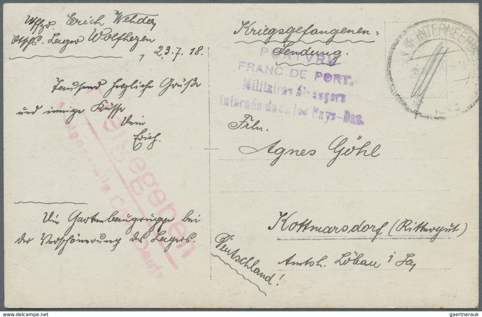 Feldpost 1. Weltkrieg: 1914/1918, Vielfältiger Posten Von Ca. 120 Feldpostbriefen/-karten Mit Vielen - Other & Unclassified