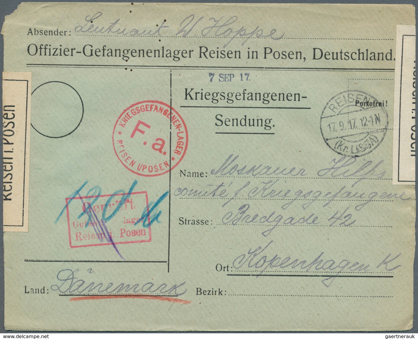 Feldpost 1. Weltkrieg: 1914/1918, vielfältiger Posten von ca. 120 Feldpostbriefen/-karten mit vielen