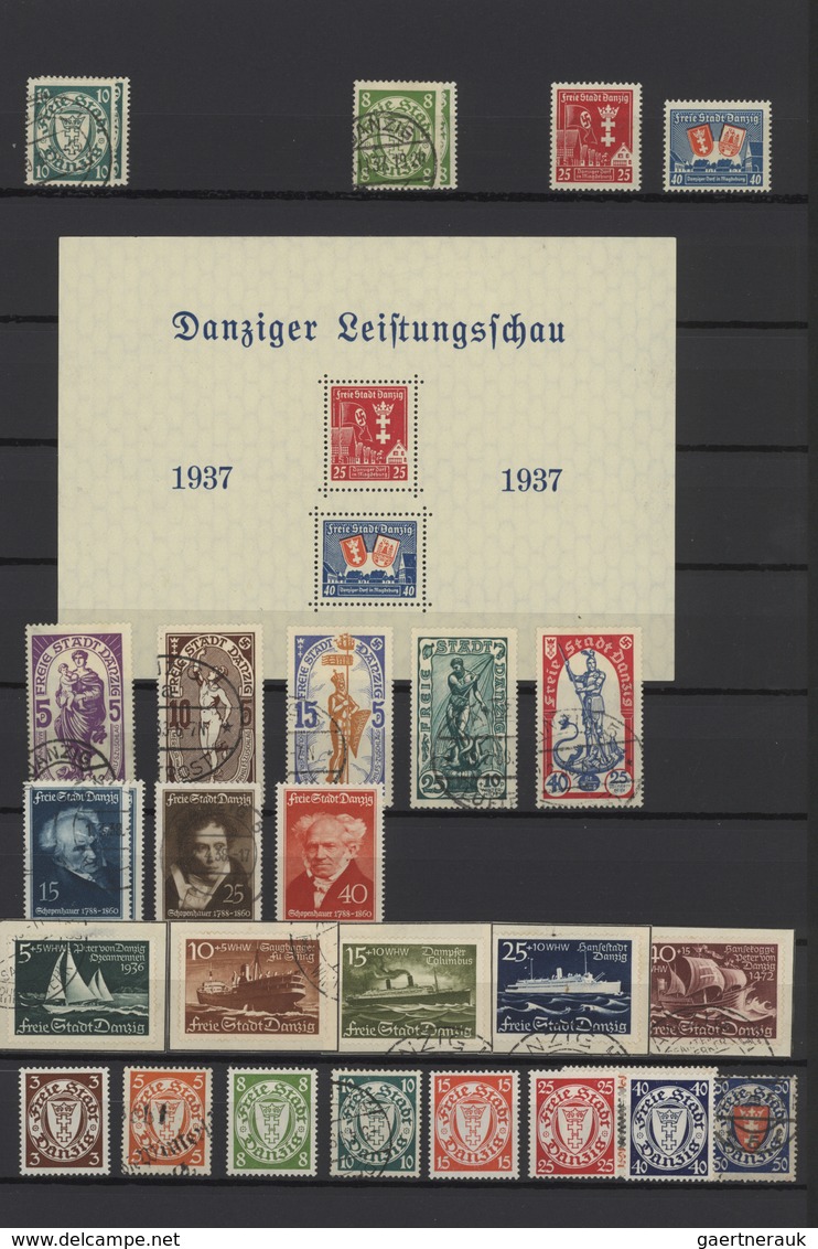 Deutsche Abstimmungsgebiete: 1920/1939, Gestempelte Und Ungebrauchte Sammlung Auf Stecktafeln, Teils - Autres & Non Classés