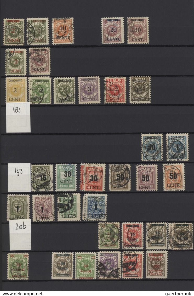 Deutsche Abstimmungsgebiete: 1920/1939, Gestempelte Und Ungebrauchte Sammlung Auf Stecktafeln, Teils - Other & Unclassified